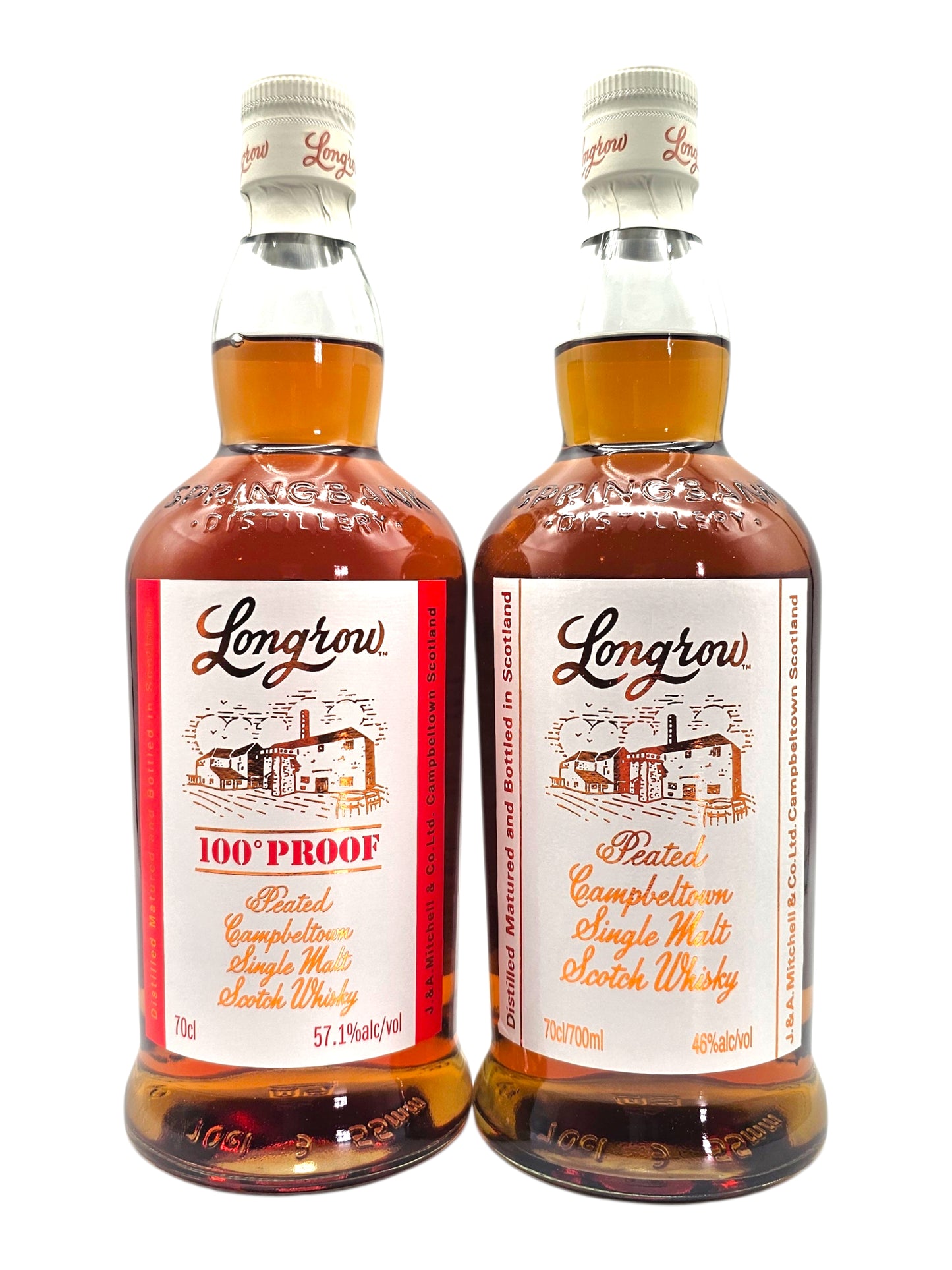 Longrow 100 Proof & Longrow Peated
