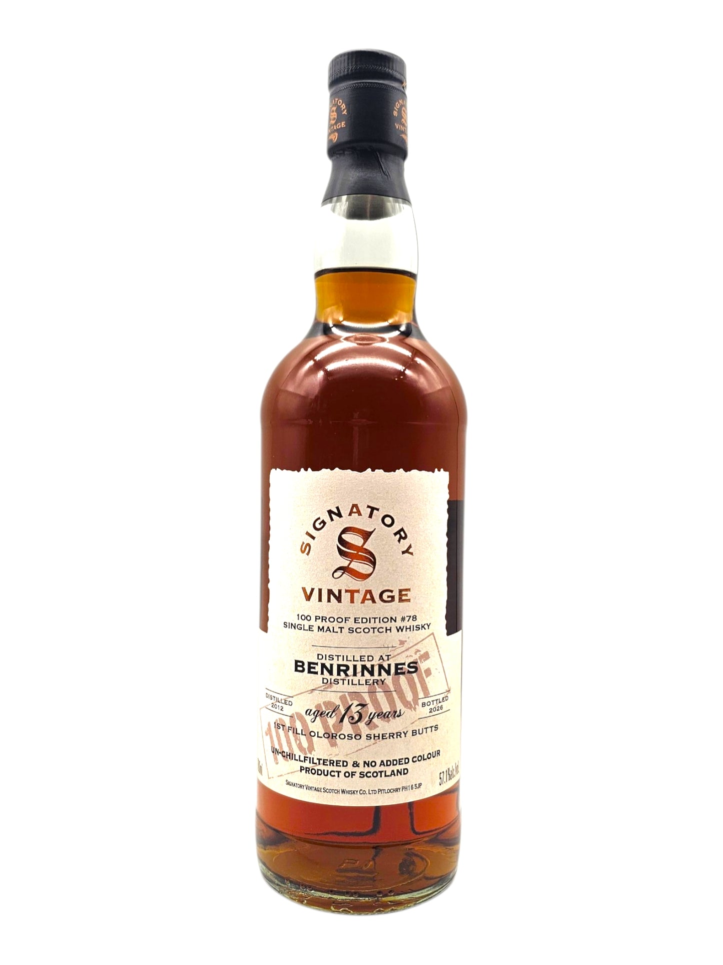 Benrinnes 2012 #78 13 Year Old Signatory Vintage