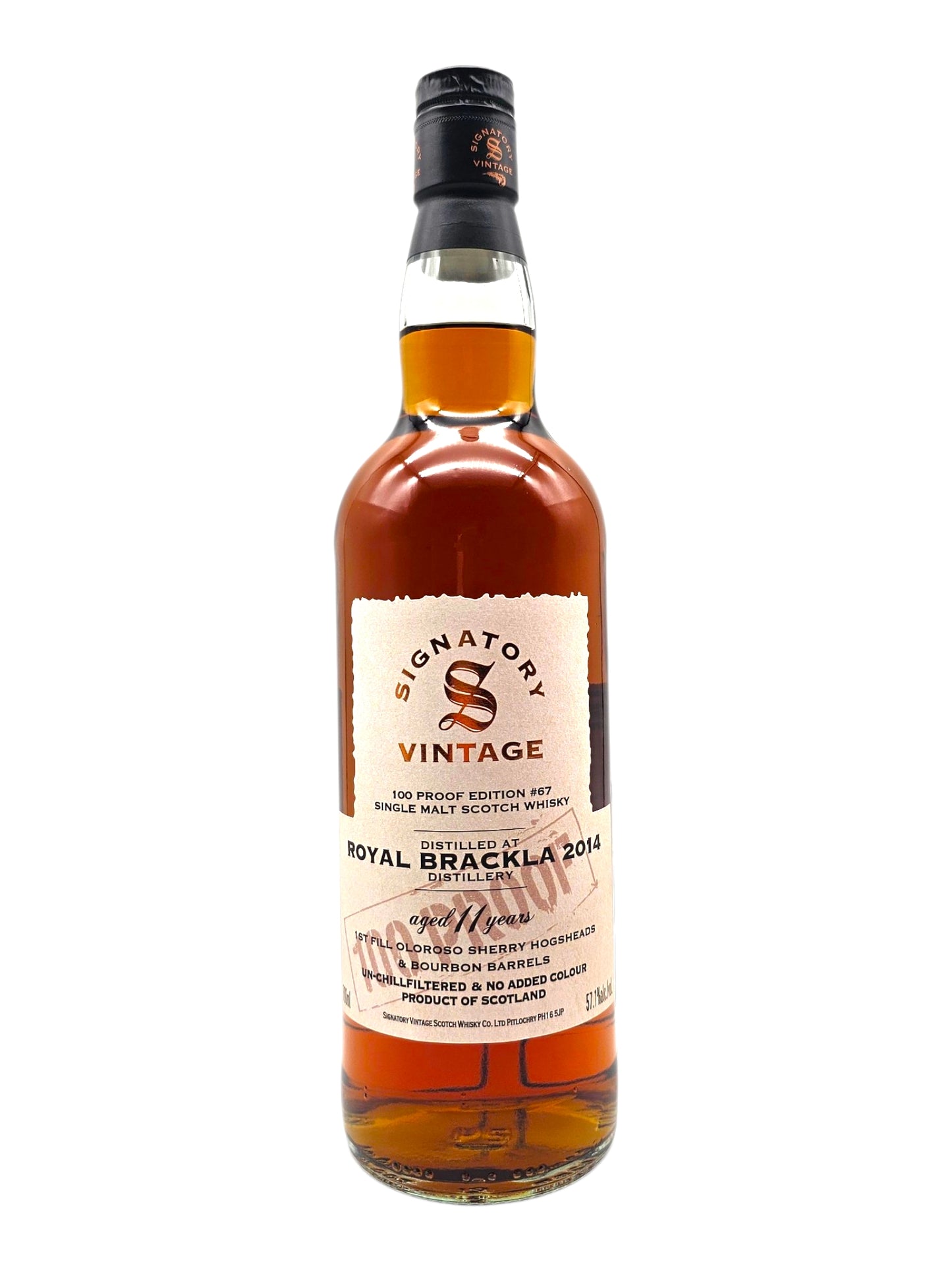 Royal Brackla 2014 #67 11 Year Old Signatory Vintage