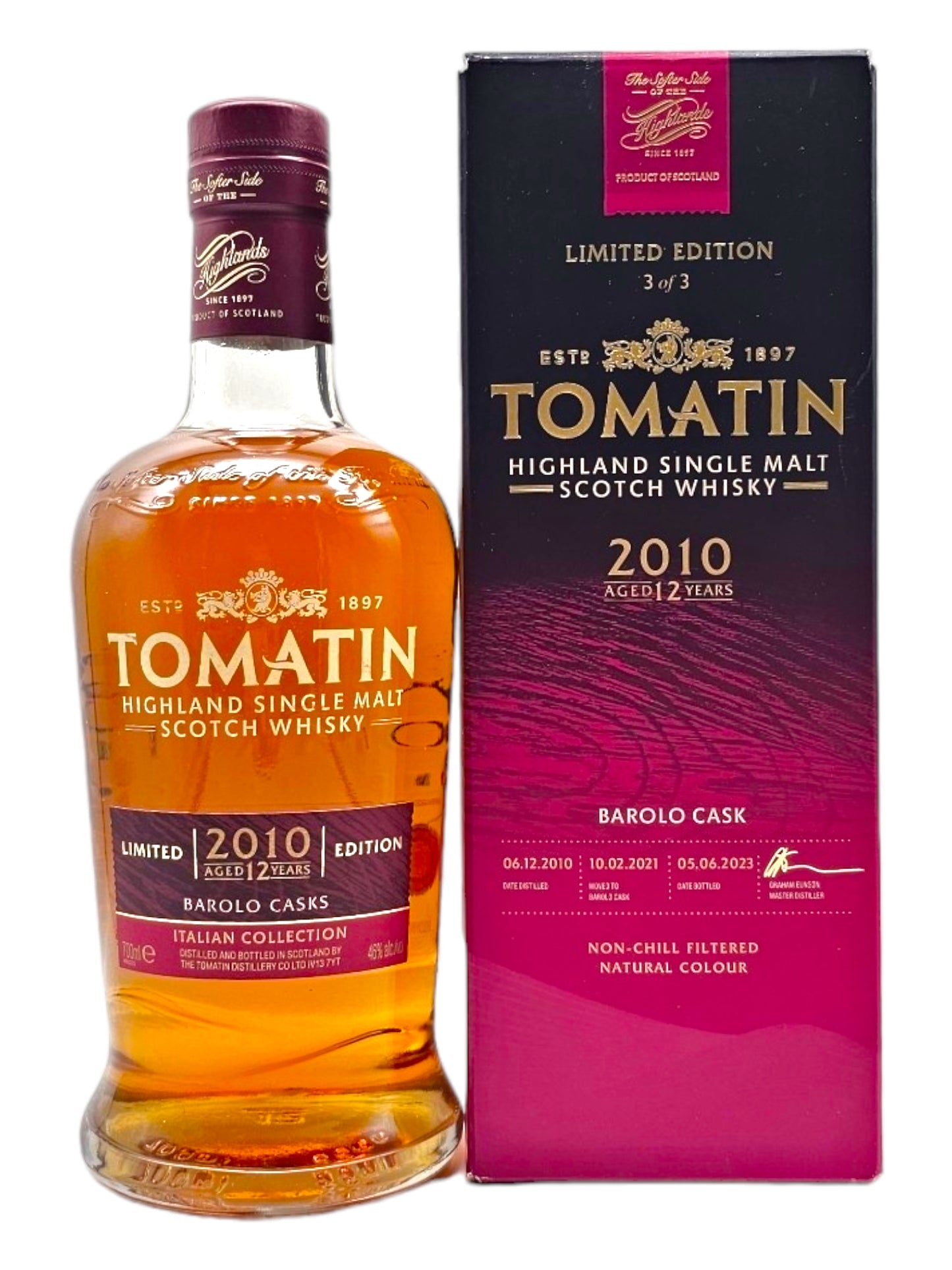 Tomatin The Italian Collection 12 Year Old Barolo Cask