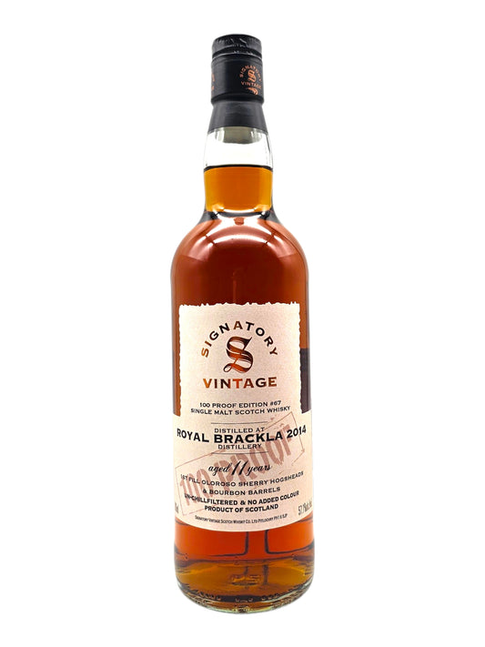 Royal Brackla 2014 #67 11 Year Old Signatory Vintage