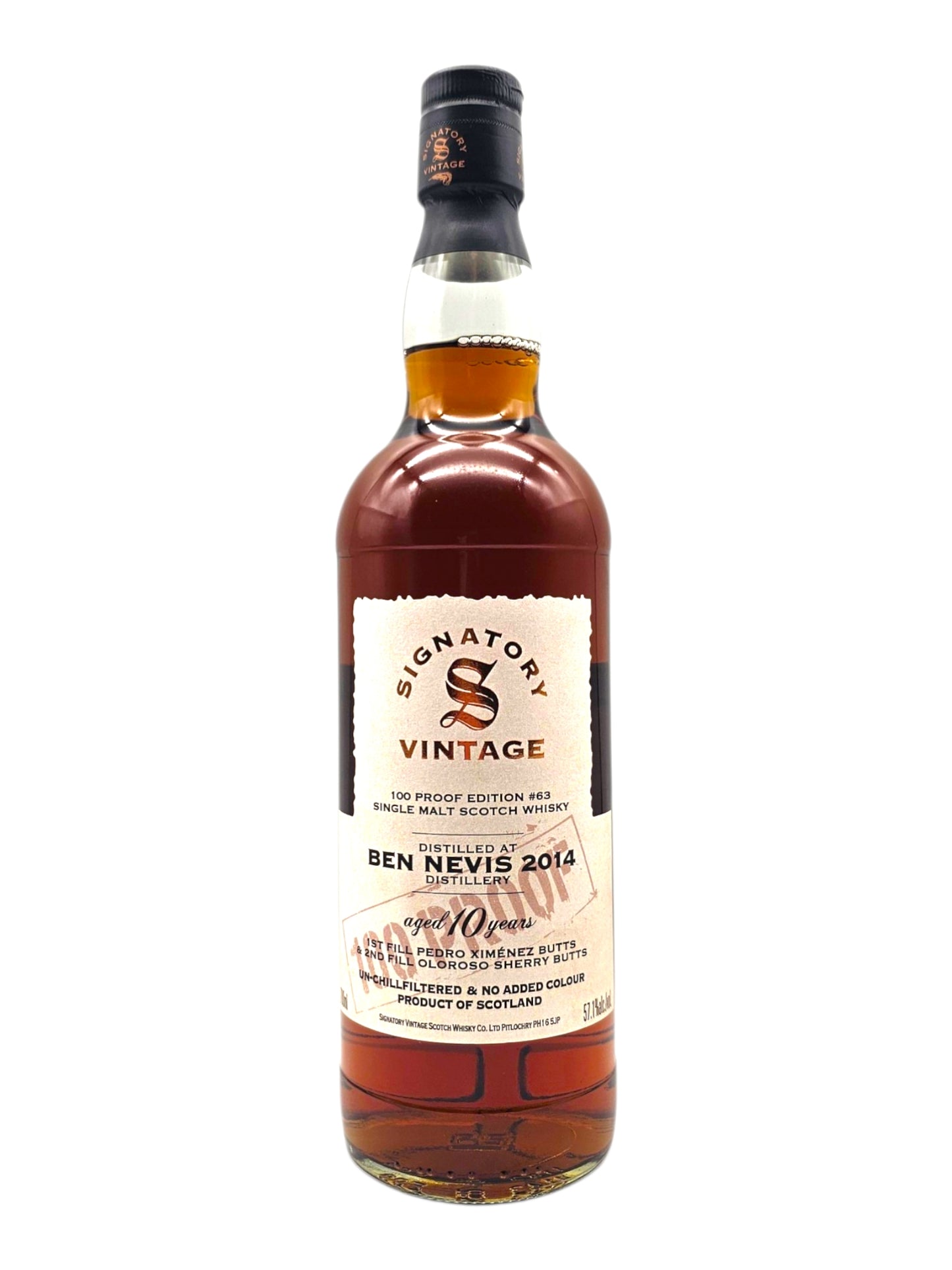 Ben Nevis 2014 #63 10 Year Old Signatory Vintage