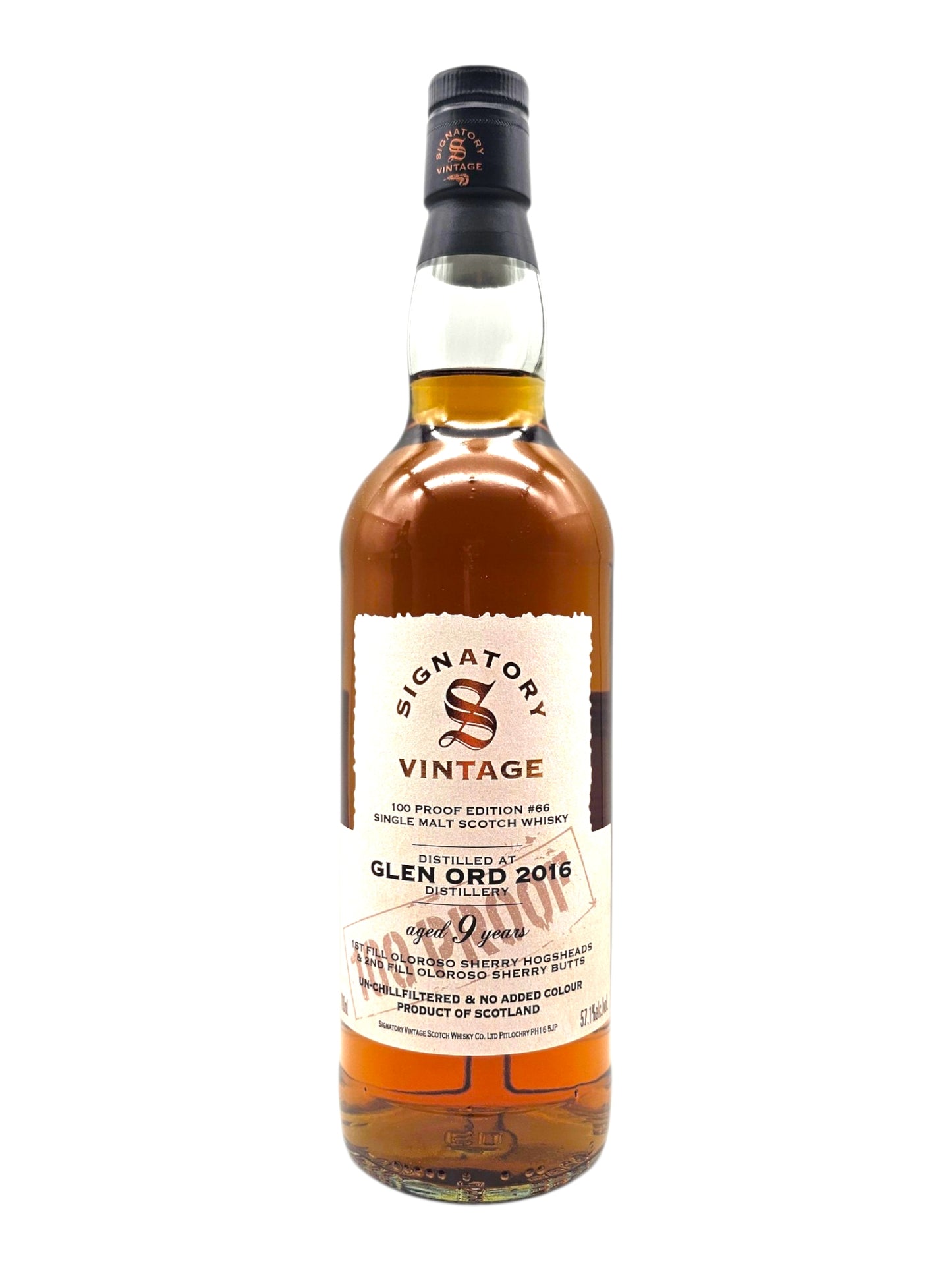 Glen Ord 2016 #66 9 Year Old Signatory Vintage